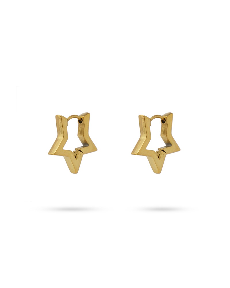 Pendientes estrella acero pequeñas Anartxy