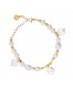 Pulsera perlas y acero Anartxy