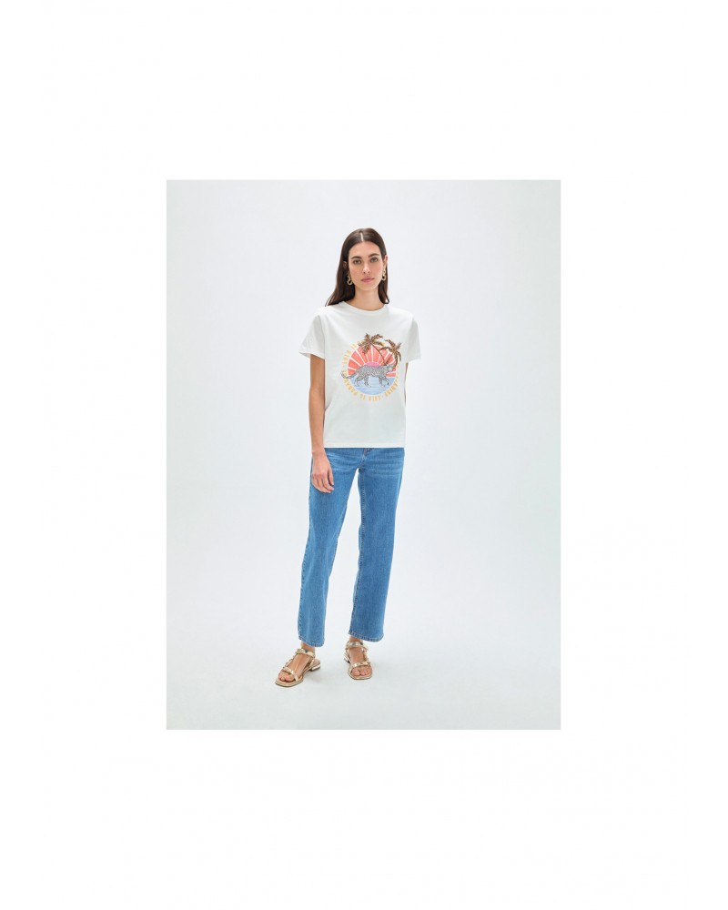Camiseta animal palmeras Lola Casademunt