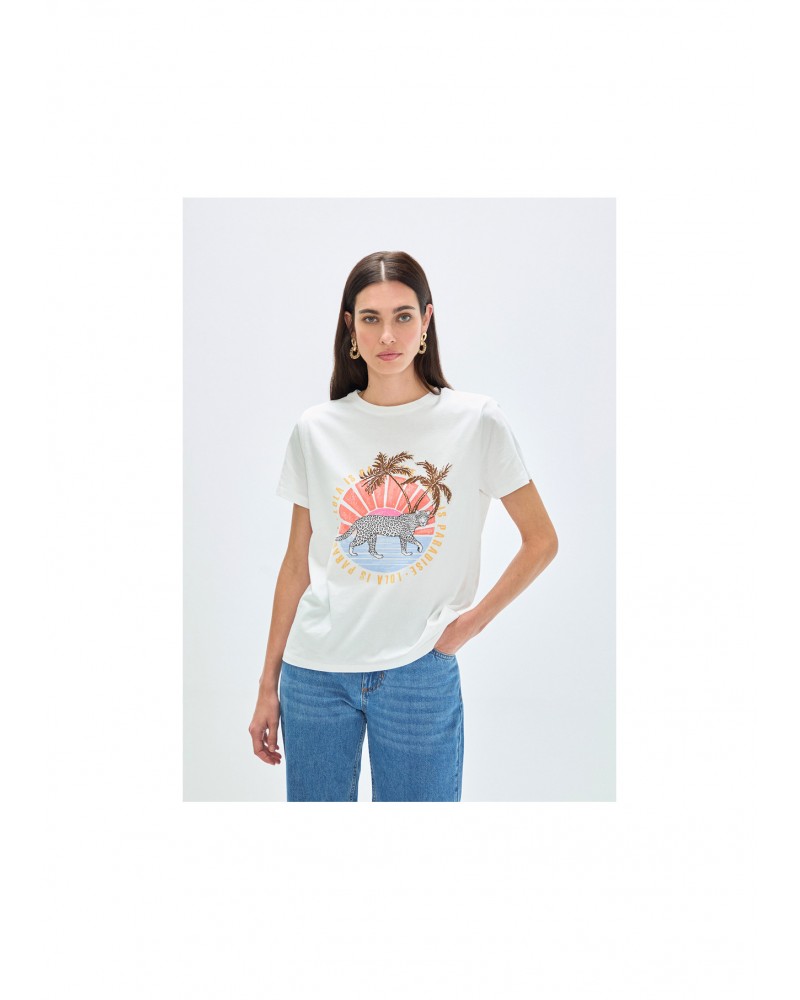 Camiseta animal palmeras Lola Casademunt