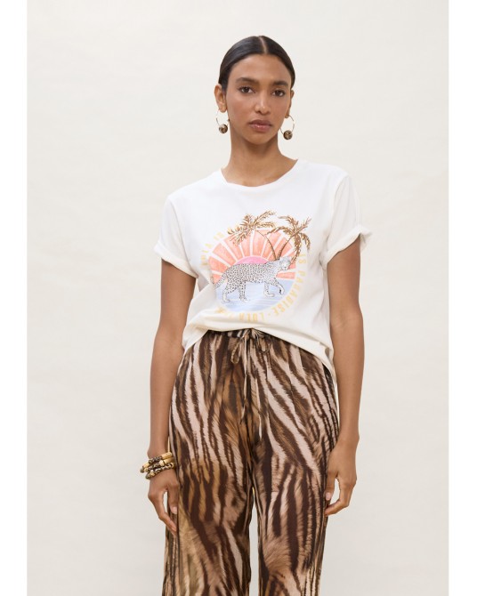 Camiseta animal palmeras Lola Casademunt