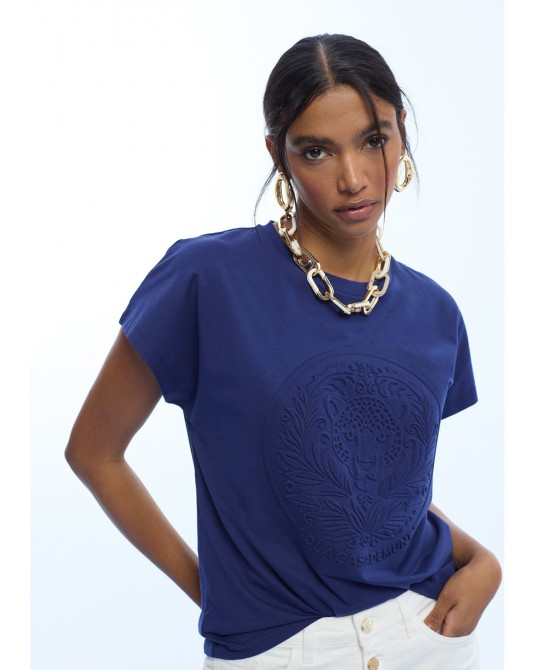 Camiseta azul marino Lola Casademunt