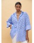 Camisa oversize bordado suizo Lola Casademunt