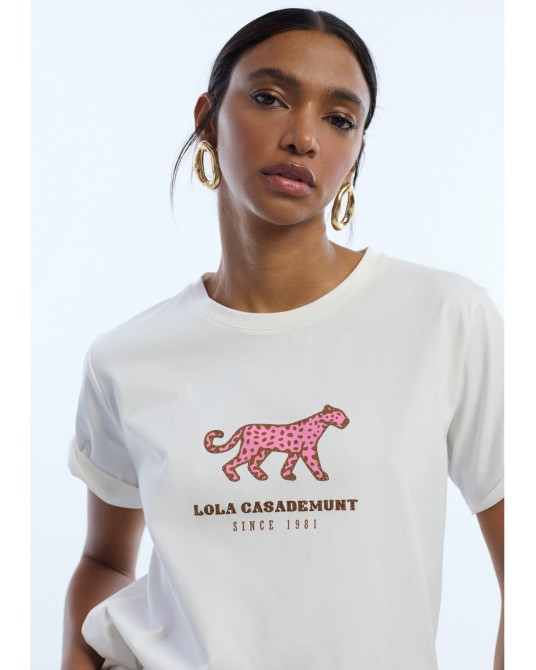 Camiseta leopardo estampado Lola Casademunt
