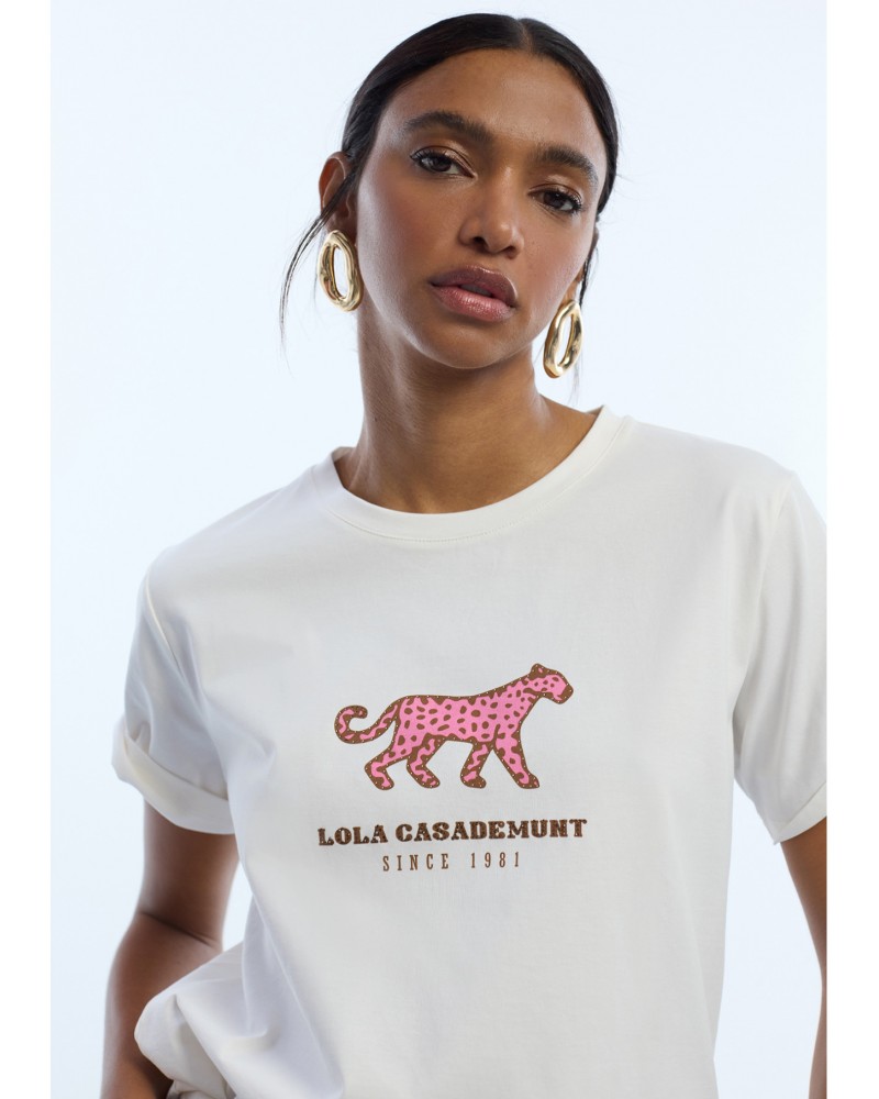 Camiseta leopardo estampado Lola Casademunt