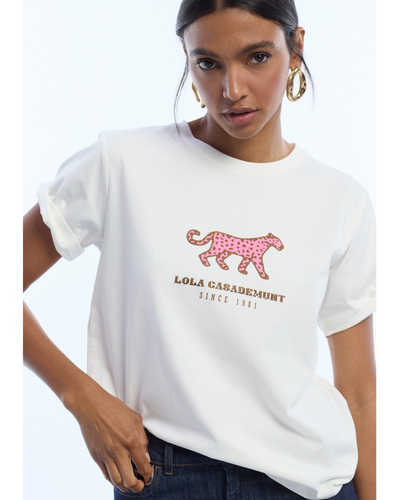Camiseta leopardo estampado Lola Casademunt