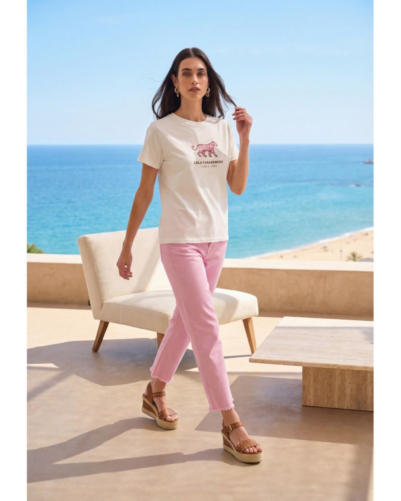 Camiseta leopardo estampado Lola Casademunt