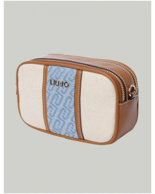 Bandolera pequeña con logotipo Liujo