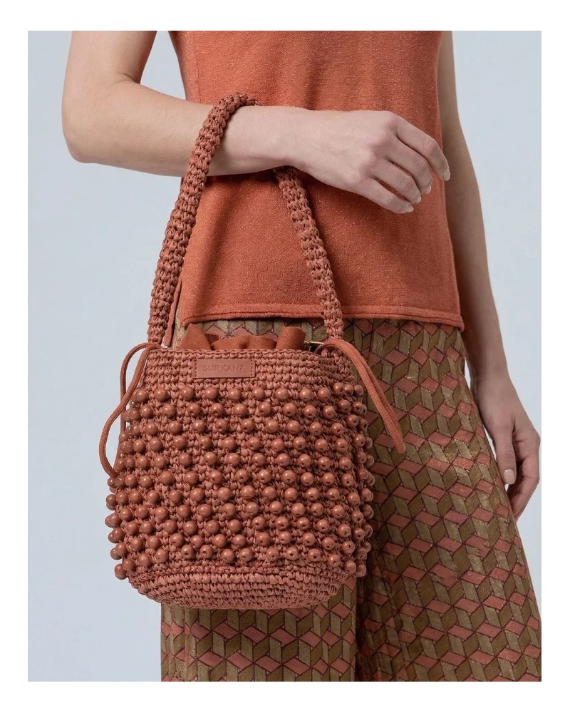 Bolso rafia con bandolera Surkana