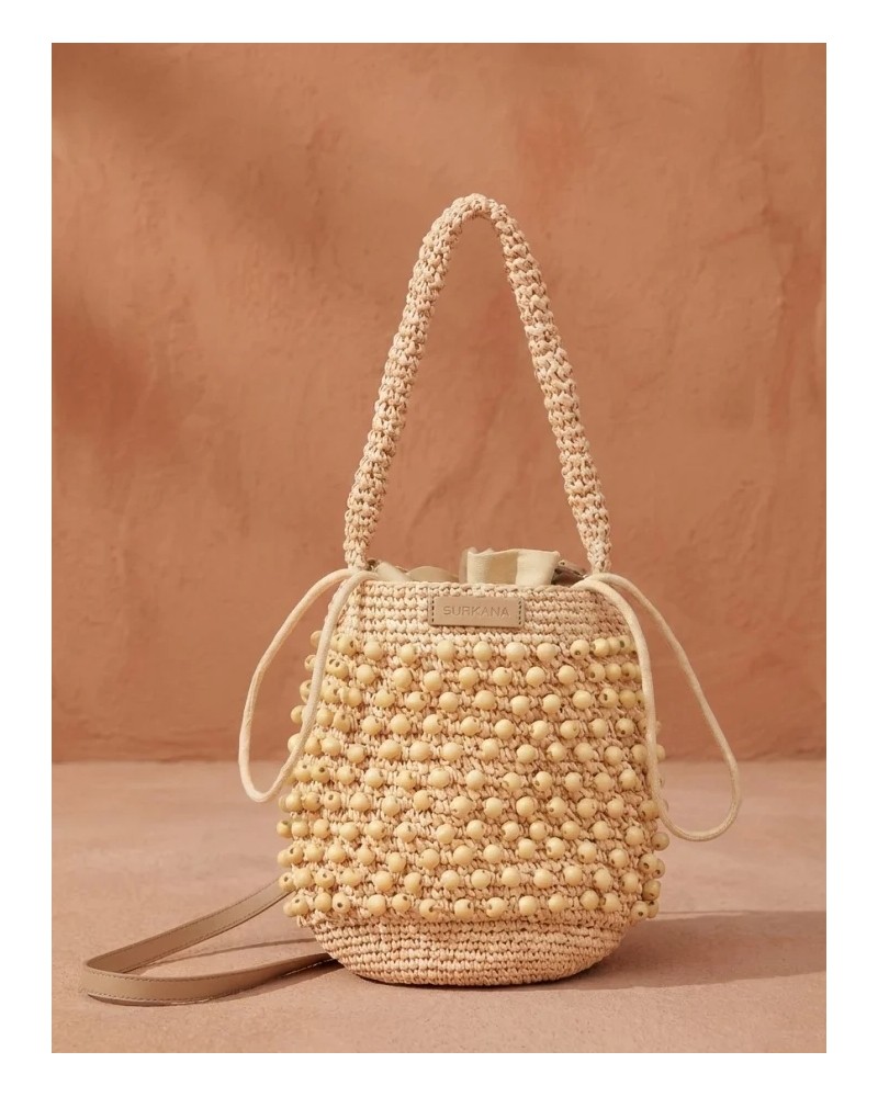 Bolso rafia con bandolera Surkana