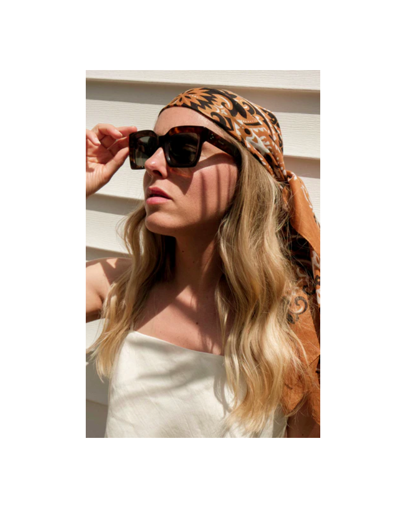Pañuelo Bandana Camel Maison Lecomte Flament