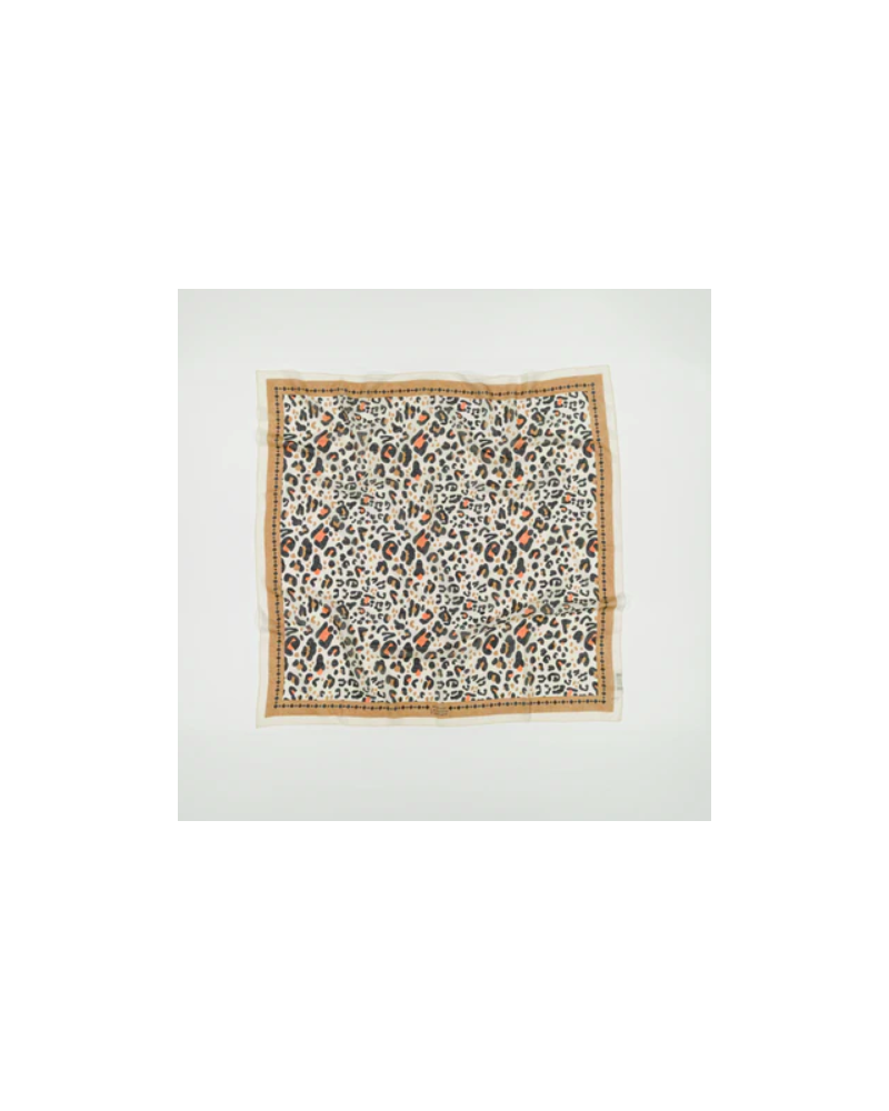 Pañuelo Bandana Leo camel Maison Lecomte Flament