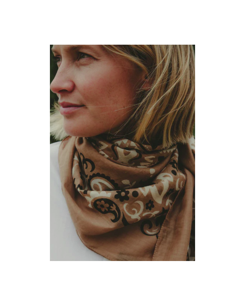 Pañuelo Bandana natural Maison Lecomte Flament