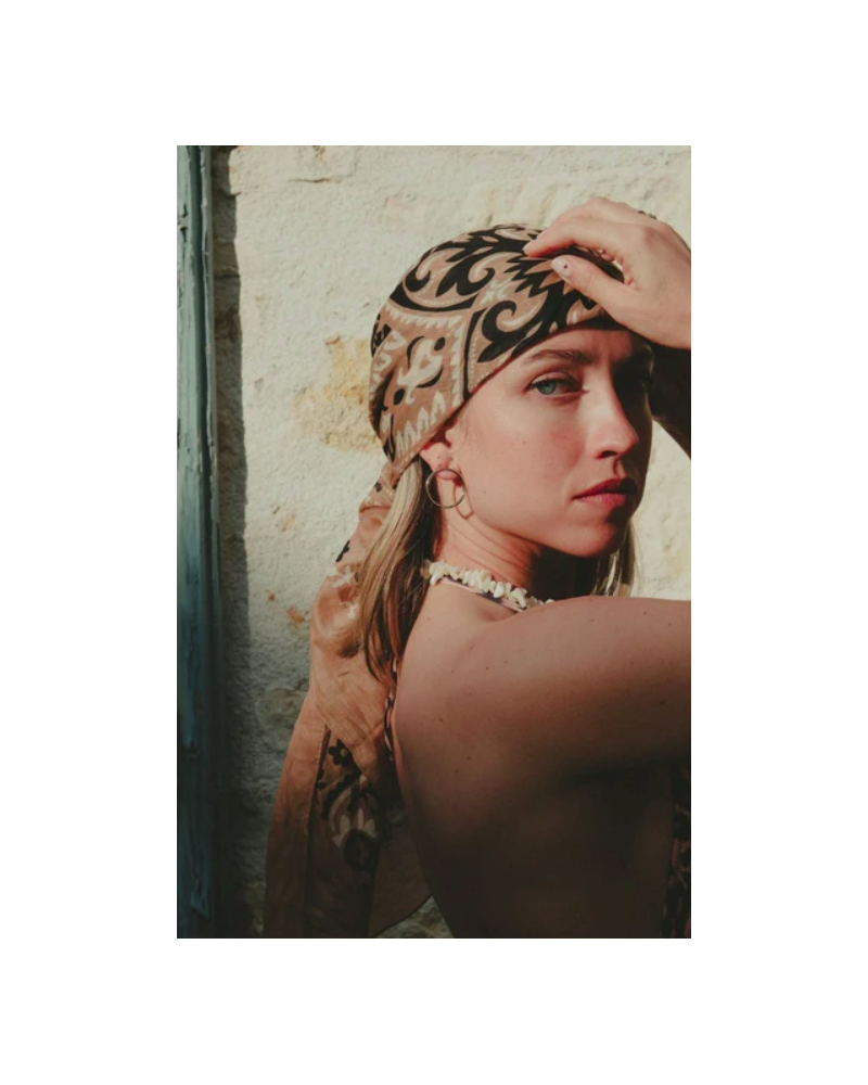 Pañuelo Bandana natural Maison Lecomte Flament