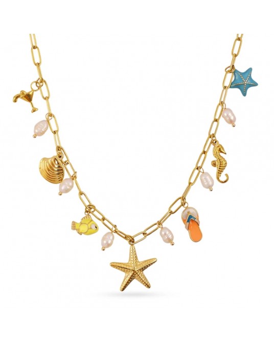 Collar charms playa Anartxy