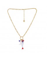 Collar acero pez esmaltado Anartxy