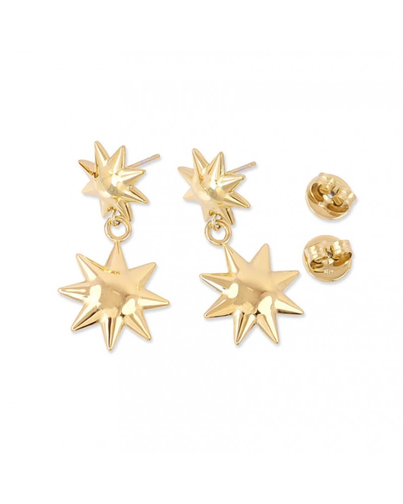 Pendientes estrella acero Anartxy