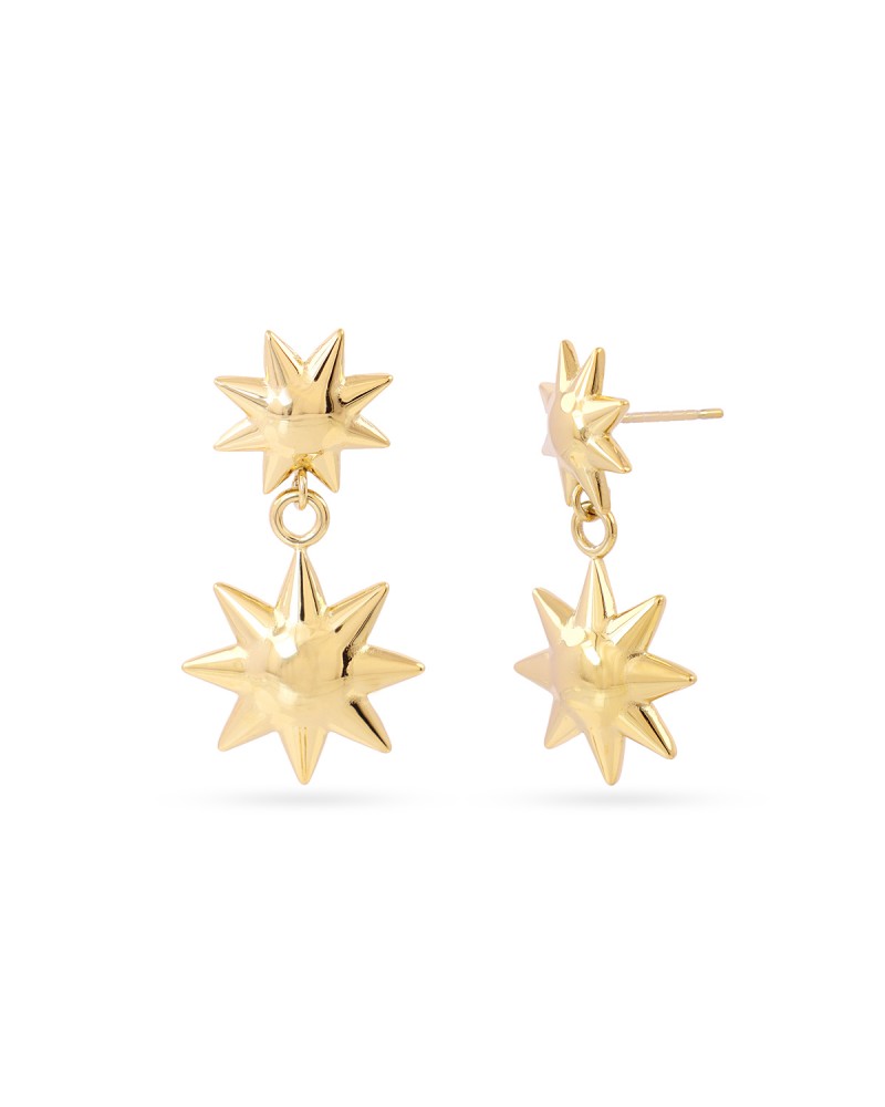 Pendientes estrella acero Anartxy