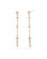 Pendientes largos circonitas acero Anartxy