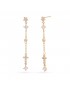 Pendientes largos circonitas acero Anartxy