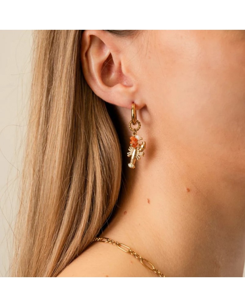 Pendientes langosta acero Anartxy