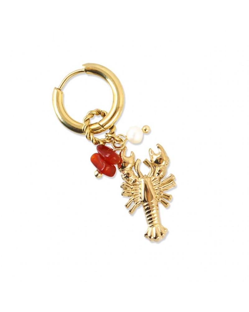 Pendientes langosta acero Anartxy