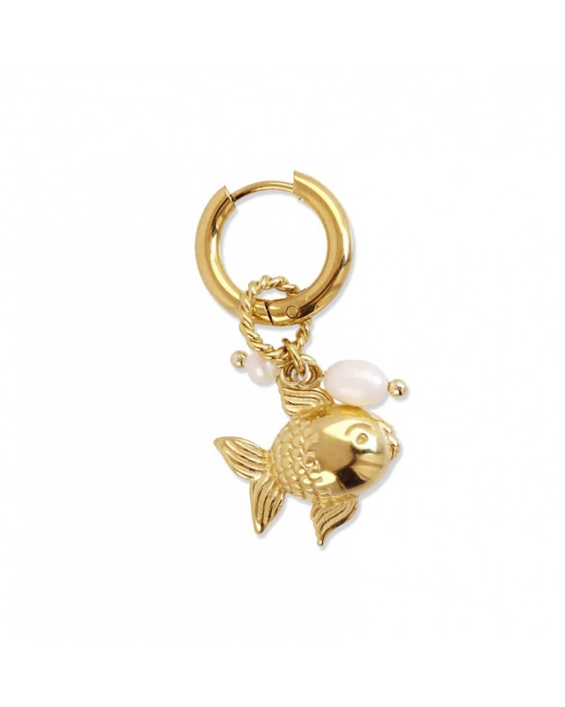Pendientes pez globo acero Anartxy