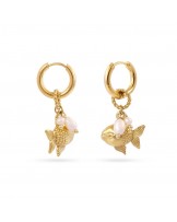 Pendientes pez globo acero Anartxy