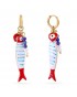 Pendientes pez esmaltado acero Anartxy