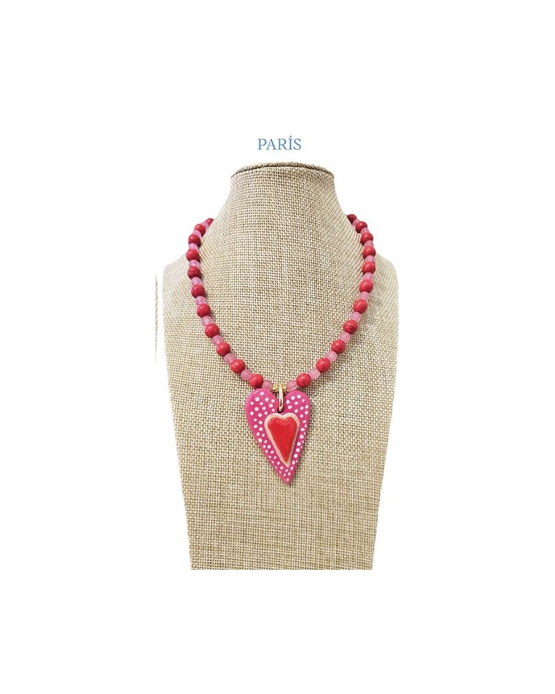 Collar corto corazòn Parìs Ssolo
