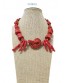 Collar corto en color rojo Ssolo