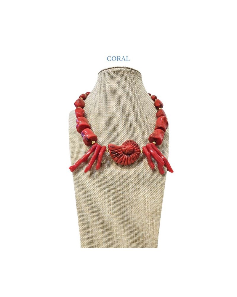 Collar corto en color rojo Ssolo