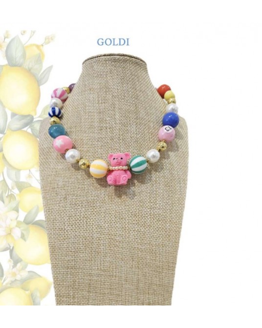 Collar corto con osito Ssolo