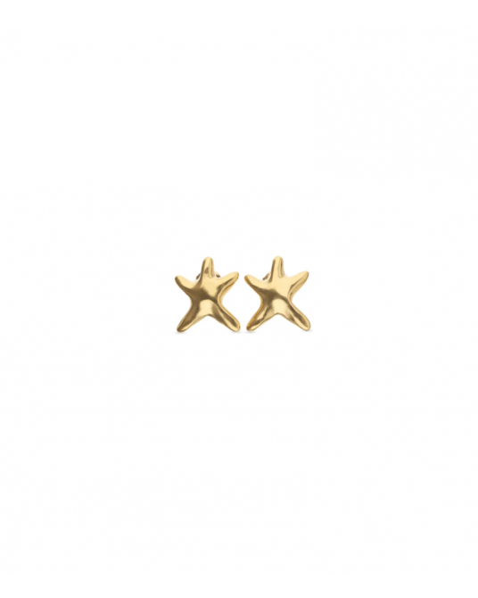 Pendientes estrella baño en oro de UNOde50