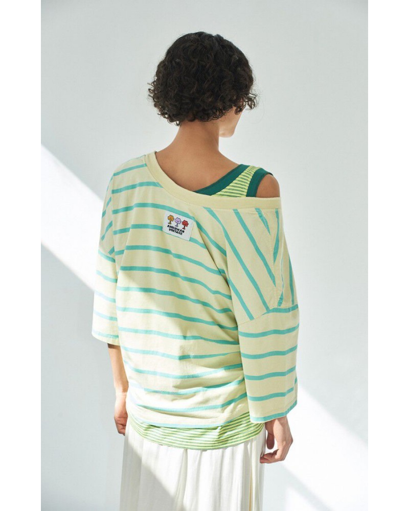Camiseta rayas Gixy American Vintage