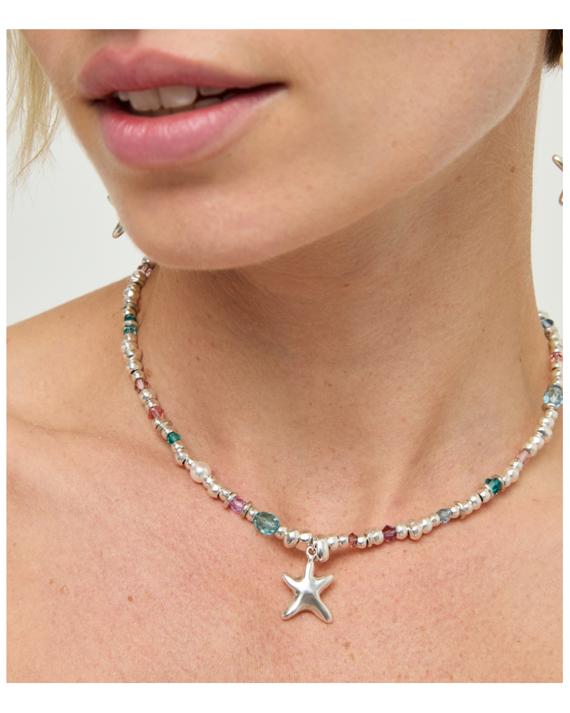 Collar Prisma bañado en plata UNOde50