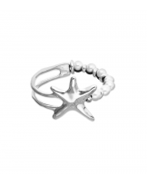 Pulsera bañada en plata con perlas UNOde50