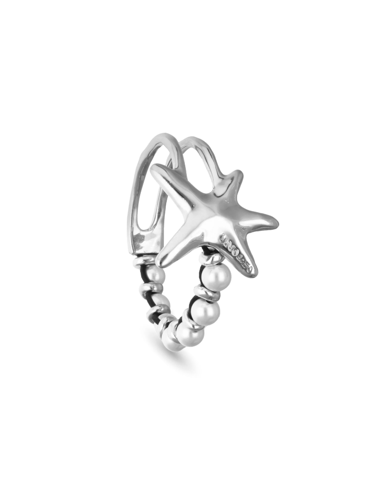 Pulsera bañada en plata con perlas UNOde50