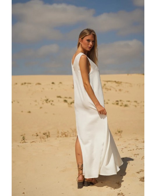Vestido fluido blanco Guimanos