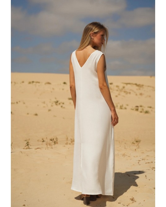 Vestido fluido blanco Guimanos