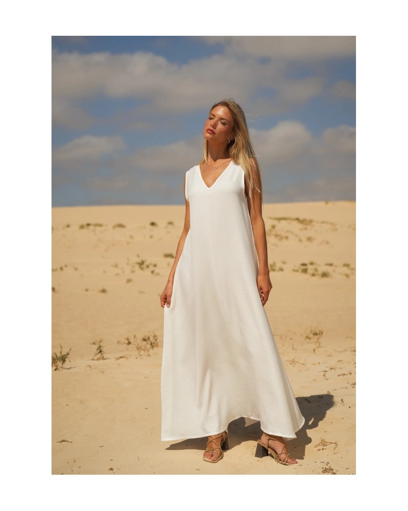 Vestido fluido blanco Guimanos