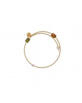 Pulsera Arcoiris piedras y perlas