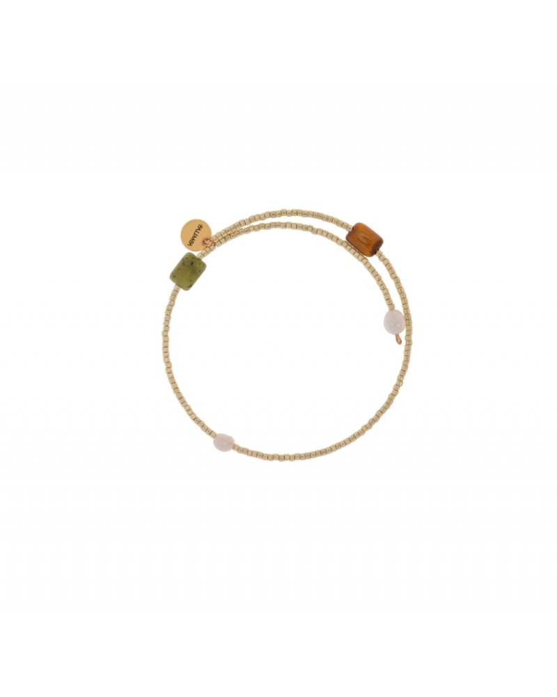 Pulsera Arcoiris piedras y perlas