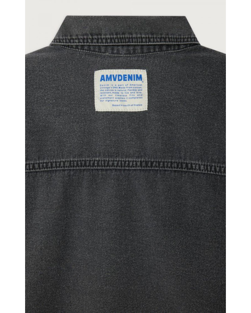 Chaqueta denim negra American Vintage