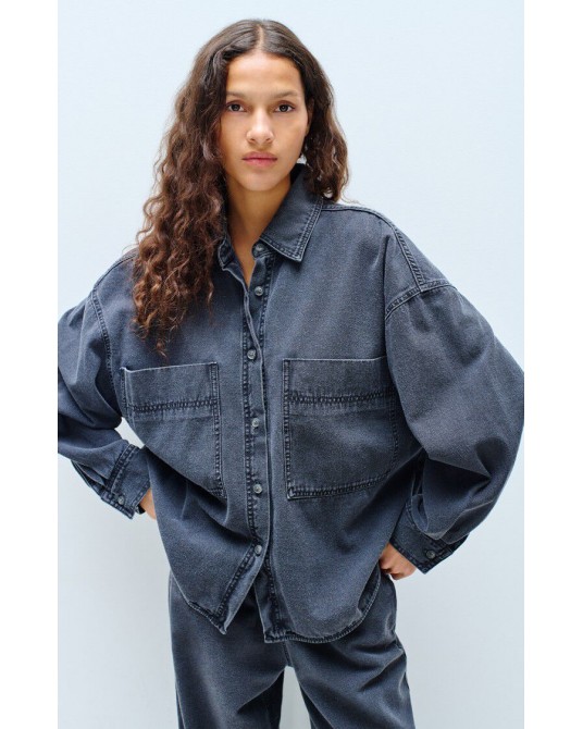 Chaqueta denim negra American Vintage