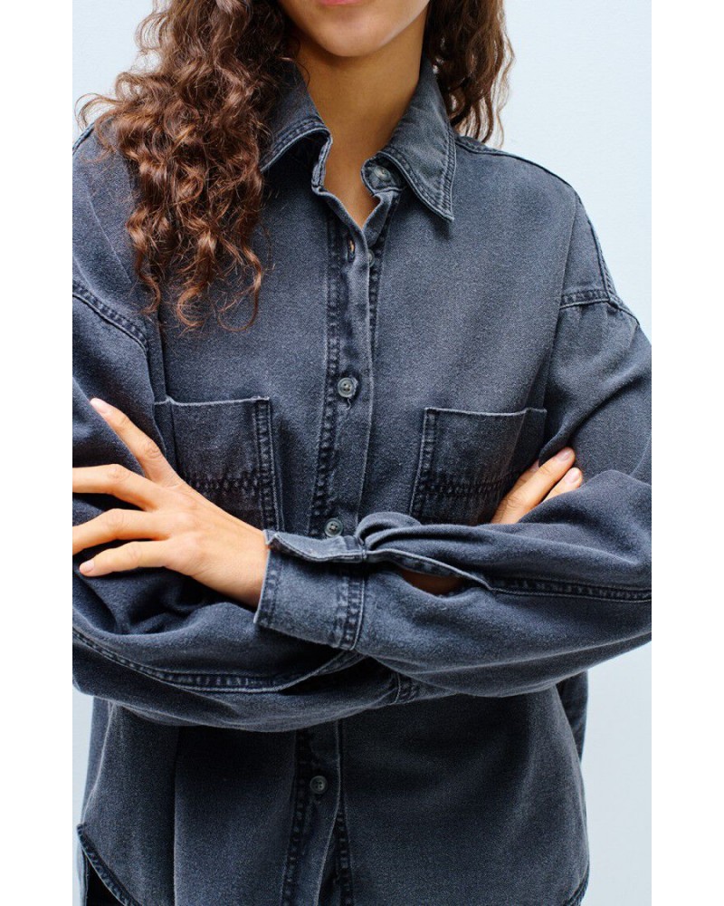 Chaqueta denim negra American Vintage