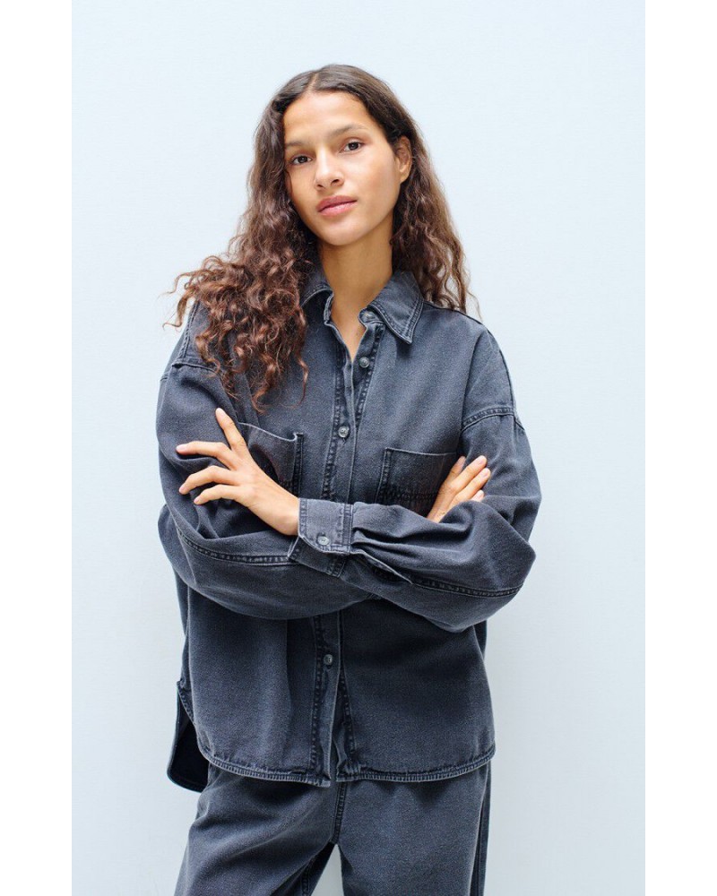 Chaqueta denim negra American Vintage
