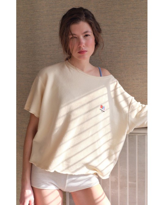 Sudadera toalla manga corta American Vintage