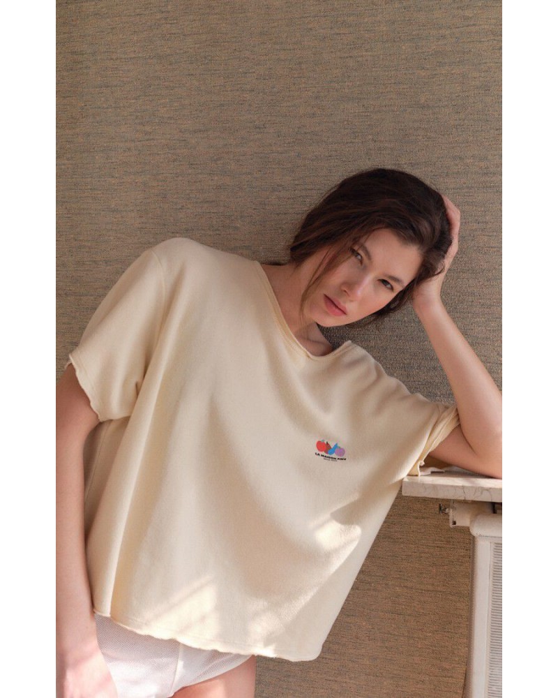 Sudadera toalla manga corta American Vintage