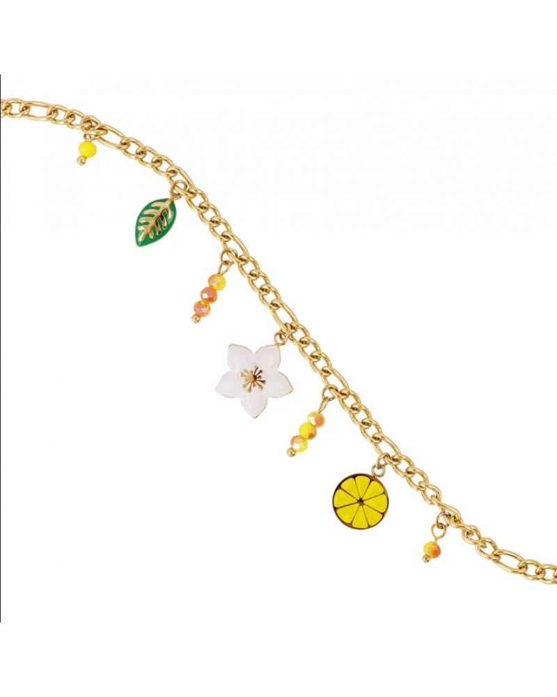 Tobillera acero charms esmaltados Anartxy